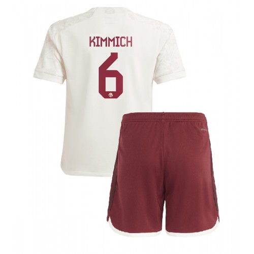 Dětský Fotbalový dres Bayern Munich Joshua Kimmich #6 2023-24 Třetí Krátký Rukáv (+ trenýrky)